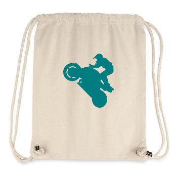 Smash stunts man motorcycle 1 - Stanley/Stella Recycled Gym Bag - natural - Front