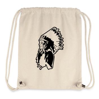 indianer indien usa symbol of wild chef native ame - Stanley/Stella recycelter Gym Bag - Naturweiß - Vorne