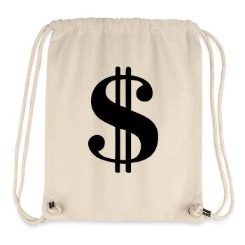 symbole dollar banque banquier - Sac à cordon recyclé Stanley/Stella - blanc naturel - Devant