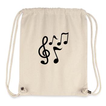 Noten - Musik - Stanley/Stella recycelter Gym Bag - Naturweiß - Vorne