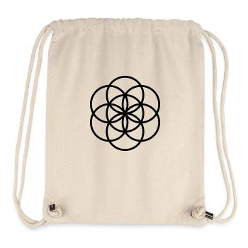 seed_of_life_1_gral_5x5 - Stanley/Stella recycelter Gym Bag - Naturweiß - Vorne