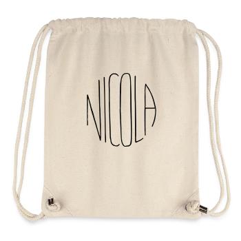 Nicola Geschenk - Stanley/Stella recycelter Gym Bag - Naturweiß - Vorne
