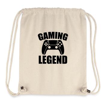 Légende du jeu vidéo - Sac à cordon recyclé Stanley/Stella - blanc naturel - Devant