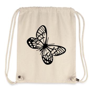 Schmetterlinge: Callitaera Aurora - Sac à cordon recyclé Stanley/Stella - blanc naturel - Devant