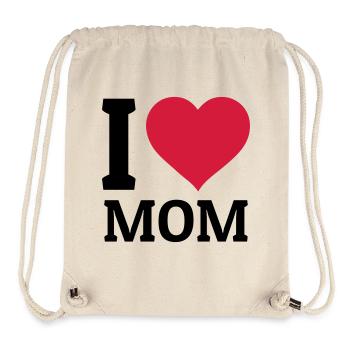 I love Mom - Stanley/Stella recycelter Gym Bag - Naturweiß - Vorne