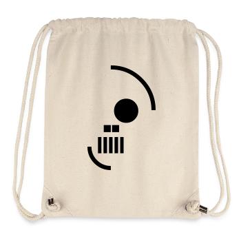 Skull - Stanley/Stella recycelter Gym Bag - Naturweiß - Vorne