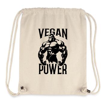 Gorilla Vegan Power - Stanley/Stella Recycled Gym Bag - natural - Front