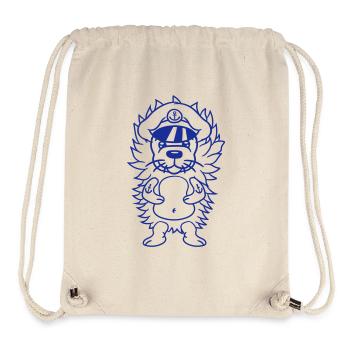 Funny Little Hedgehog Autumn Captain Cute Cute - Stanley/Stella Recycled Gym Bag - natural - Front