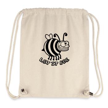 Dicke Verrückte Biene Let It Bee - Stanley/Stella recycelter Gym Bag - Naturweiß - Vorne