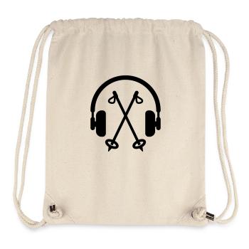 Skifahren Skifahrer Sport Ski Spieler - Stanley/Stella recycelter Gym Bag - Naturweiß - Vorne