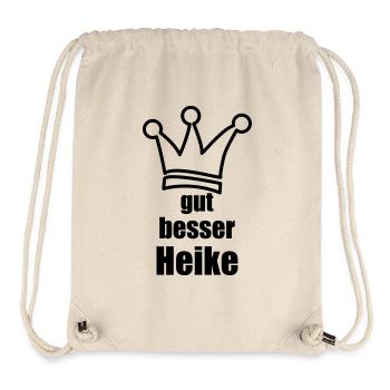 Heike - Sac à cordon recyclé Stanley/Stella - blanc naturel - Devant