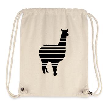 lama alpaca - Stanley/Stella recycelter Gym Bag - Naturweiß - Vorne