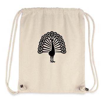 Pfau - Stanley/Stella recycelter Gym Bag - Naturweiß - Vorne
