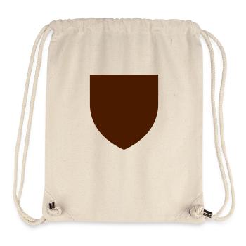 armoirie vierge de blason en forme de bouclier - Sac à cordon recyclé Stanley/Stella - blanc naturel - Devant