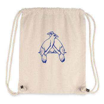 2 Doves Birds Two Friends Sat Cable Pair - Stanley/Stella Recycled Gym Bag - natural - Front