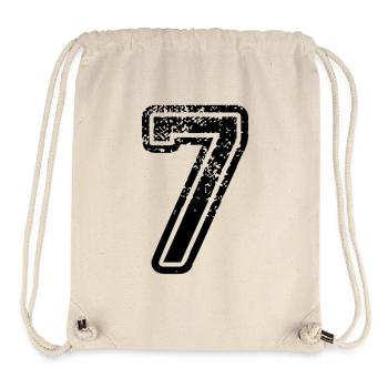 7 - Nummer - Stanley/Stella recycelter Gym Bag - Naturweiß - Vorne
