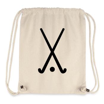 Hockey - Stanley/Stella recycelter Gym Bag - Naturweiß - Vorne