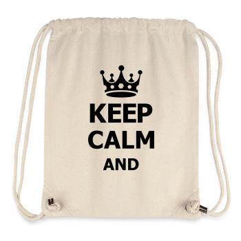 keep calm - Stanley/Stella Recycled Gym Bag - natural - Front