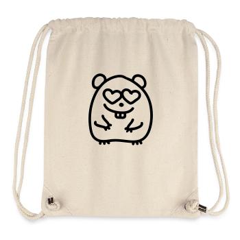 amant de hamster - Line - Sac à cordon recyclé Stanley/Stella - blanc naturel - Devant