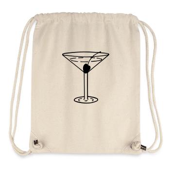 Martini mit Olive - Stanley/Stella recycelter Gym Bag - Naturweiß - Vorne