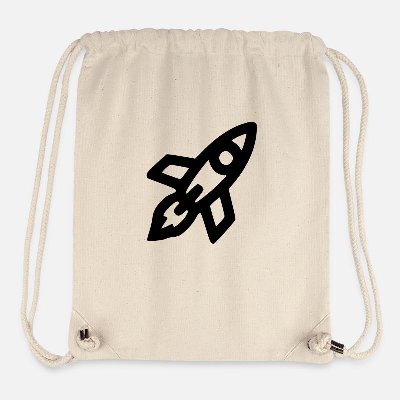 Fusée - Sac à cordon recyclé Stanley/Stella - blanc naturel