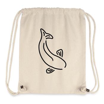 fisch__f1 - Sac à cordon recyclé Stanley/Stella - blanc naturel - Devant