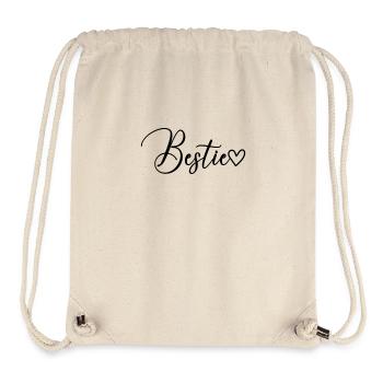 Bestie Schrift - Stanley/Stella recycelter Gym Bag - Naturweiß - Vorne