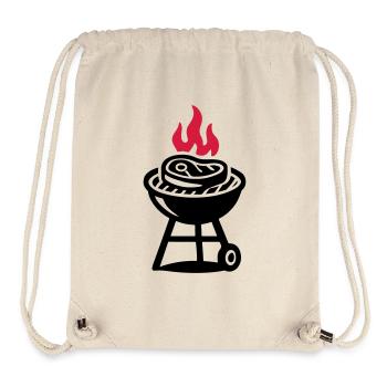 Grill Steak Meat Icon - Stanley/Stella Recycled Gym Bag - natural - Front