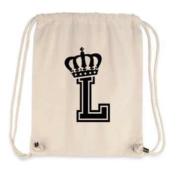 Letter L - Stanley/Stella Recycled Gym Bag - natural - Front