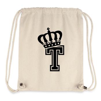 Letter T - Stanley/Stella Recycled Gym Bag - natural - Front