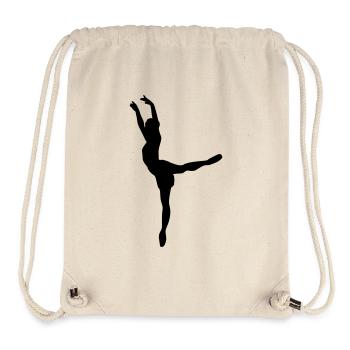 Vektor Balletttänzer Silhouette - Stanley/Stella recycelter Gym Bag - Naturweiß - Vorne