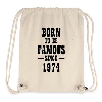 Born to be famous since 1974 - Stanley/Stella Recycled Gym Bag - natural - Front