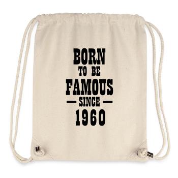 Born to be famous since 1960 - Stanley/Stella Recycled Gym Bag - natural - Front