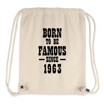 Born to be famous since 1963 - Stanley/Stella Recycled Gym Bag - natural - Front