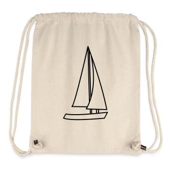 Sailing ship - Stanley/Stella Recycled Gym Bag - natural - Front