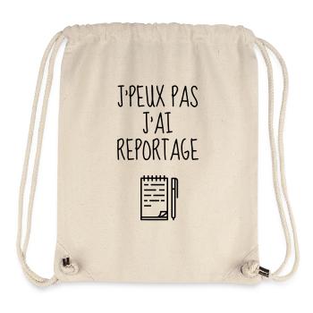 Journalist / Journalismus / Zeitung / Reporter - Stanley/Stella recycelter Gym Bag - Naturweiß - Vorne