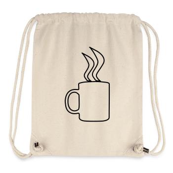 café - Sac à cordon recyclé Stanley/Stella - blanc naturel - Devant