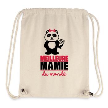 meilleure mamie du monde - Sac à cordon recyclé Stanley/Stella - blanc naturel - Devant