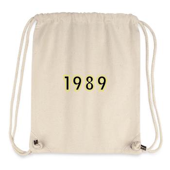 1989 Year Birthday - Stanley/Stella Recycled Gym Bag - natural - Front