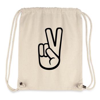 Peace - Stanley/Stella recycelter Gym Bag - Naturweiß - Vorne