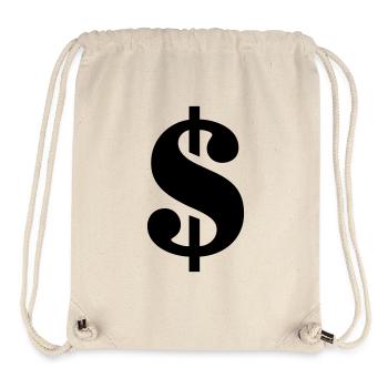dollar sign - Stanley/Stella Recycled Gym Bag - natural - Front