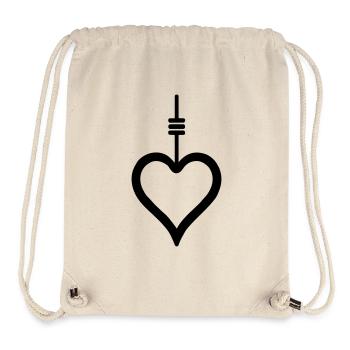 Symbol of Tangled Heart - Stanley/Stella Recycled Gym Bag - natural - Front