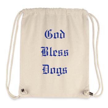 GodBlessDogs - Sac à cordon recyclé Stanley/Stella - blanc naturel - Devant