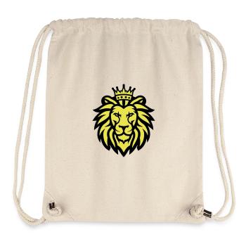 Lion Head Crown Lion - Stanley/Stella Recycled Gym Bag - natural - Front