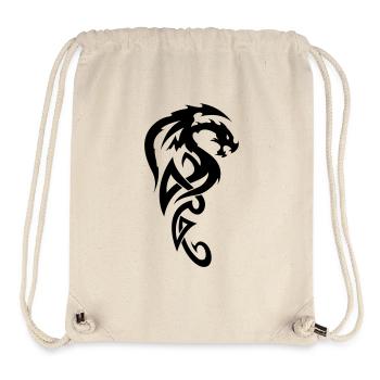 tribal dragon - Sac à cordon recyclé Stanley/Stella - blanc naturel - Devant