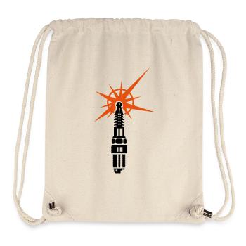 Zündkerze / spark plug (b, 2c) - Stanley/Stella recycelter Gym Bag - Naturweiß - Vorne