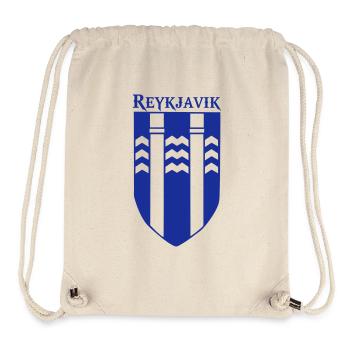 coat of arms of Reykjavik capital of Iceland - Stanley/Stella Recycled Gym Bag - natural - Front