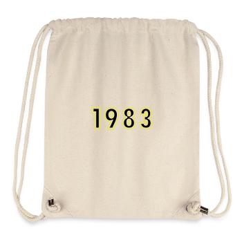 1983 Year Birthday - Stanley/Stella Recycled Gym Bag - natural - Front