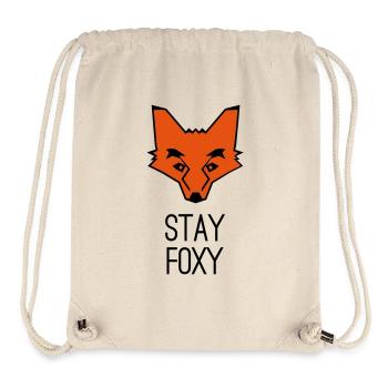 Fuchs stay foxy fox - Sac à cordon recyclé Stanley/Stella - blanc naturel - Devant