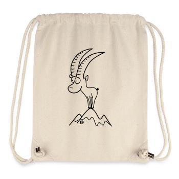 Steinbock - Capricorn - Stanley/Stella recycelter Gym Bag - Naturweiß - Vorne